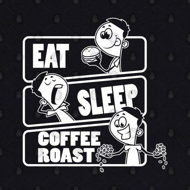 Eat Sleep Coffee Roast Repeat - Gift for Coffee Roasting design by theodoros20